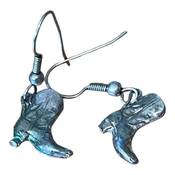 Cowboy Boot Dangle Earrings - Picture 4 of 5